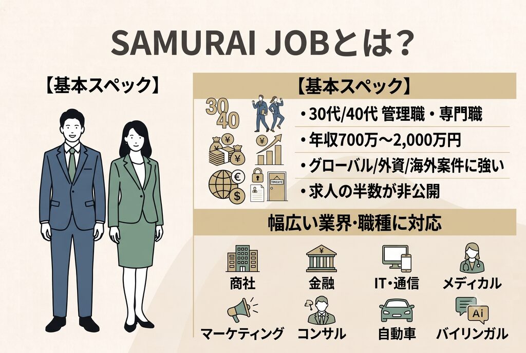SAMURAI JOBの特徴とサービス内容