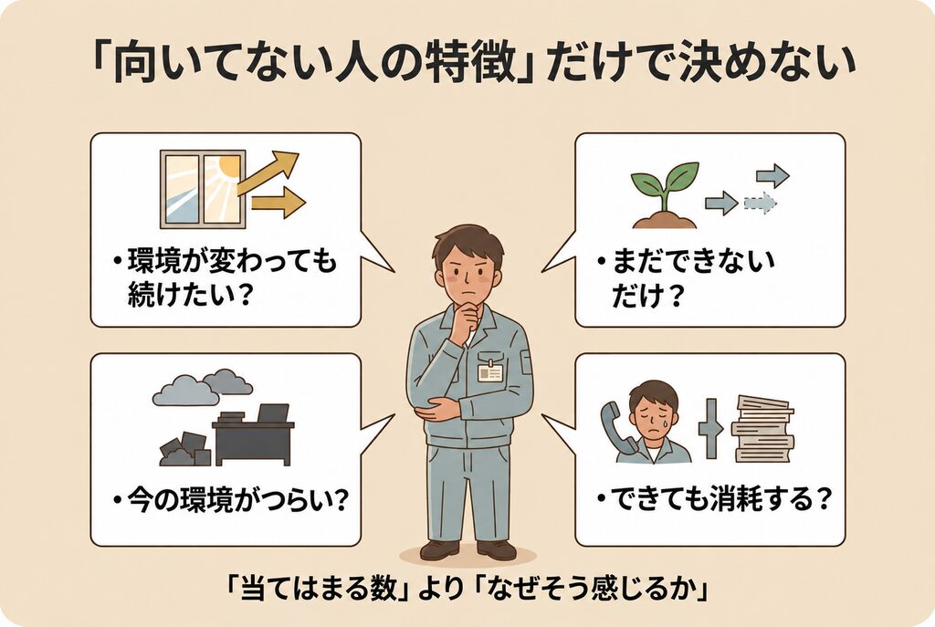 施工管理に向いてないと感じる理由を整理する4つの視点