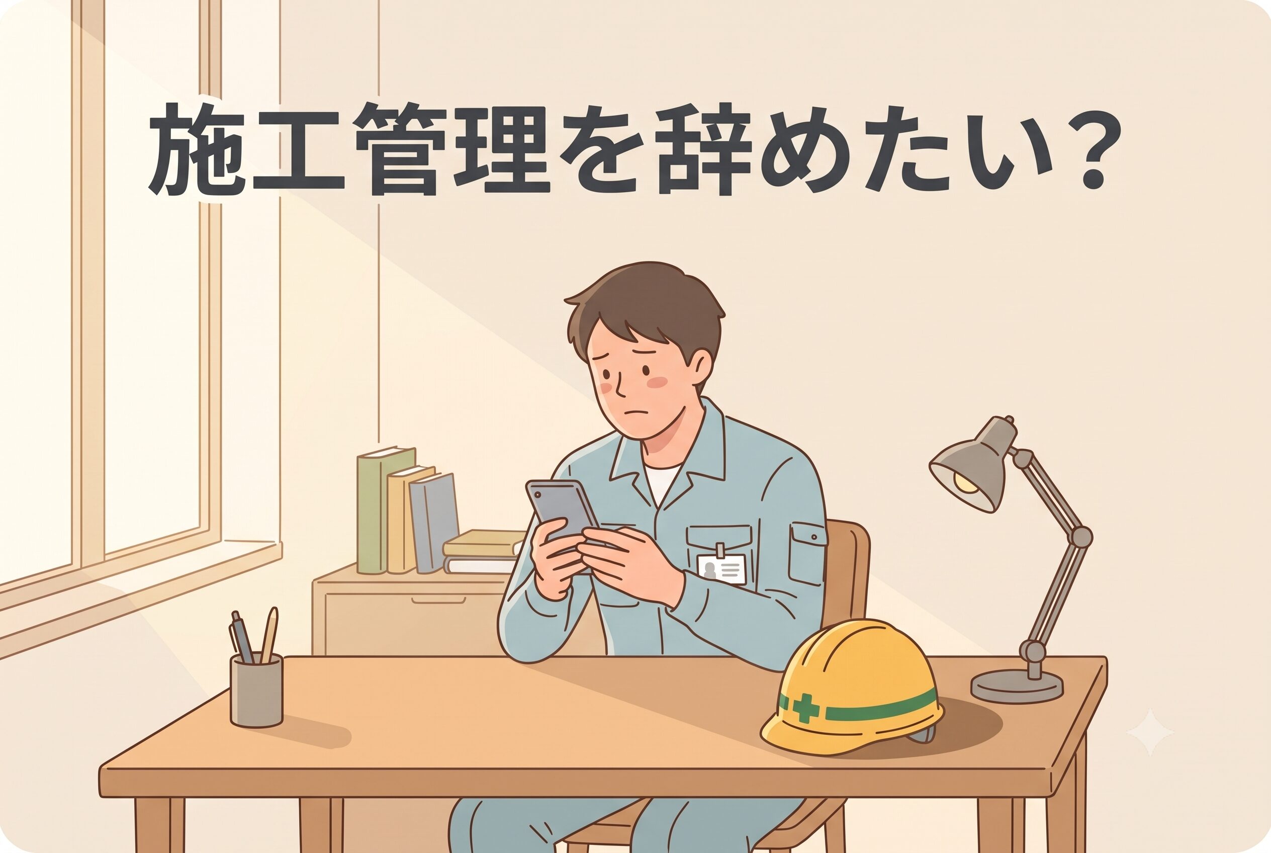 施工管理を辞めたいか悩みながら今後を考える人