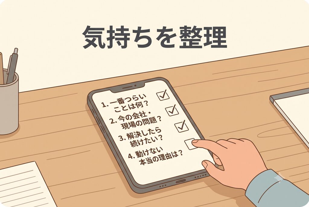 施工管理を辞めるか迷ったときに自分の気持ちを整理するチェック項目