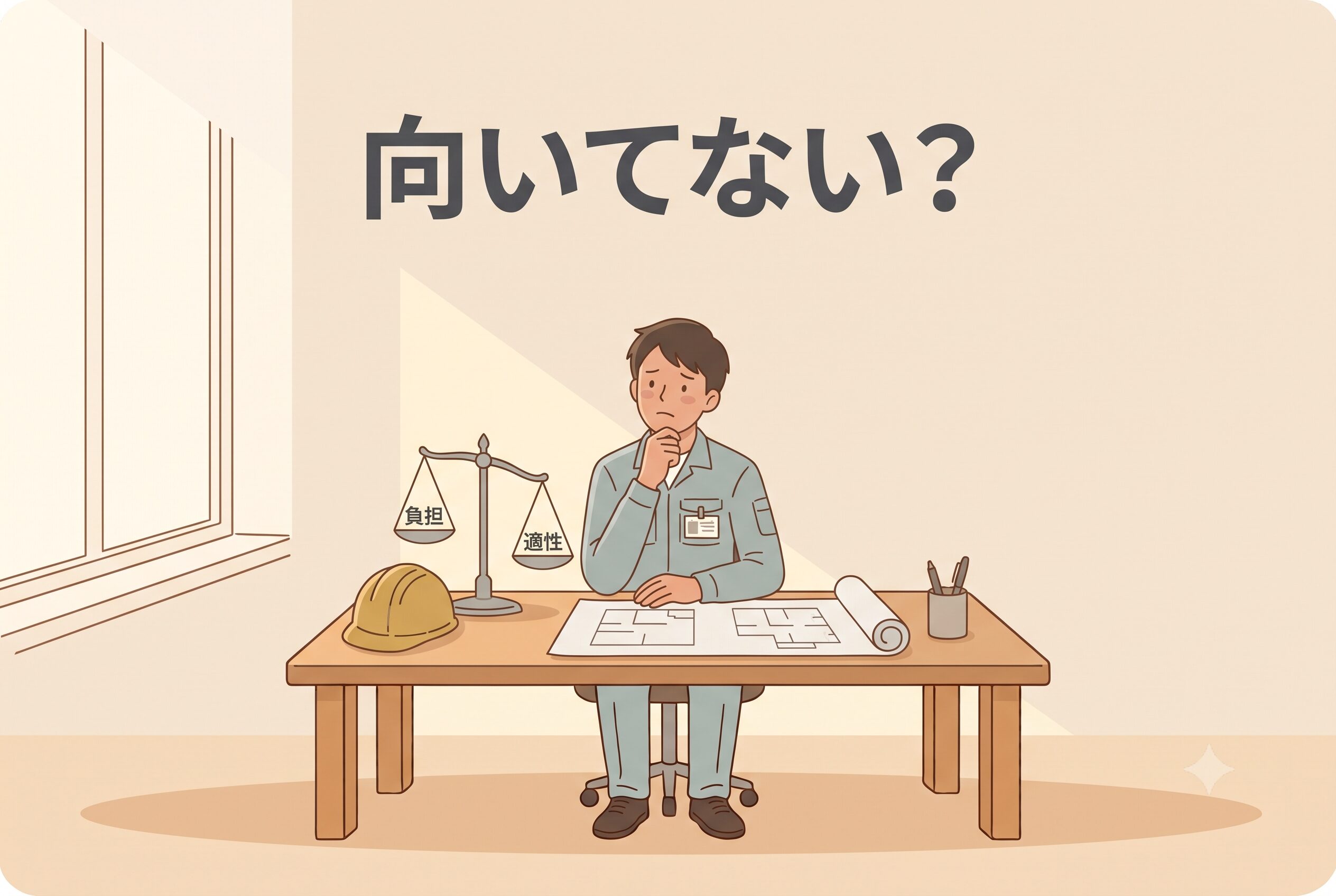施工管理に向いてないか悩んでいる人