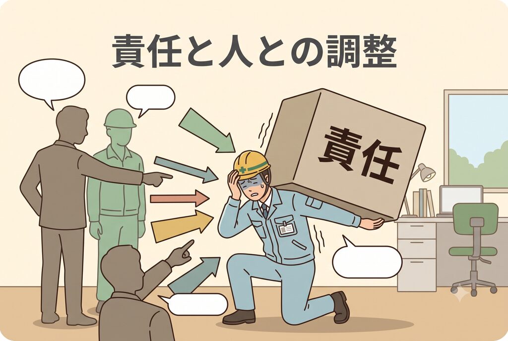 責任の重さや人との調整に負担を感じる施工管理者
