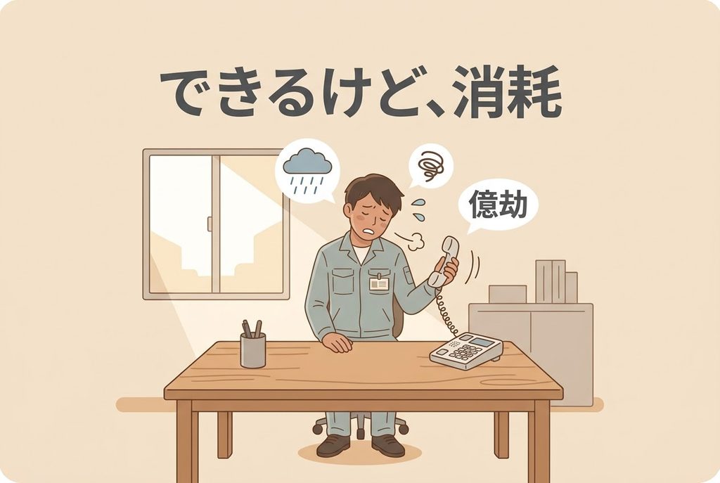 仕事はできても強く消耗している人